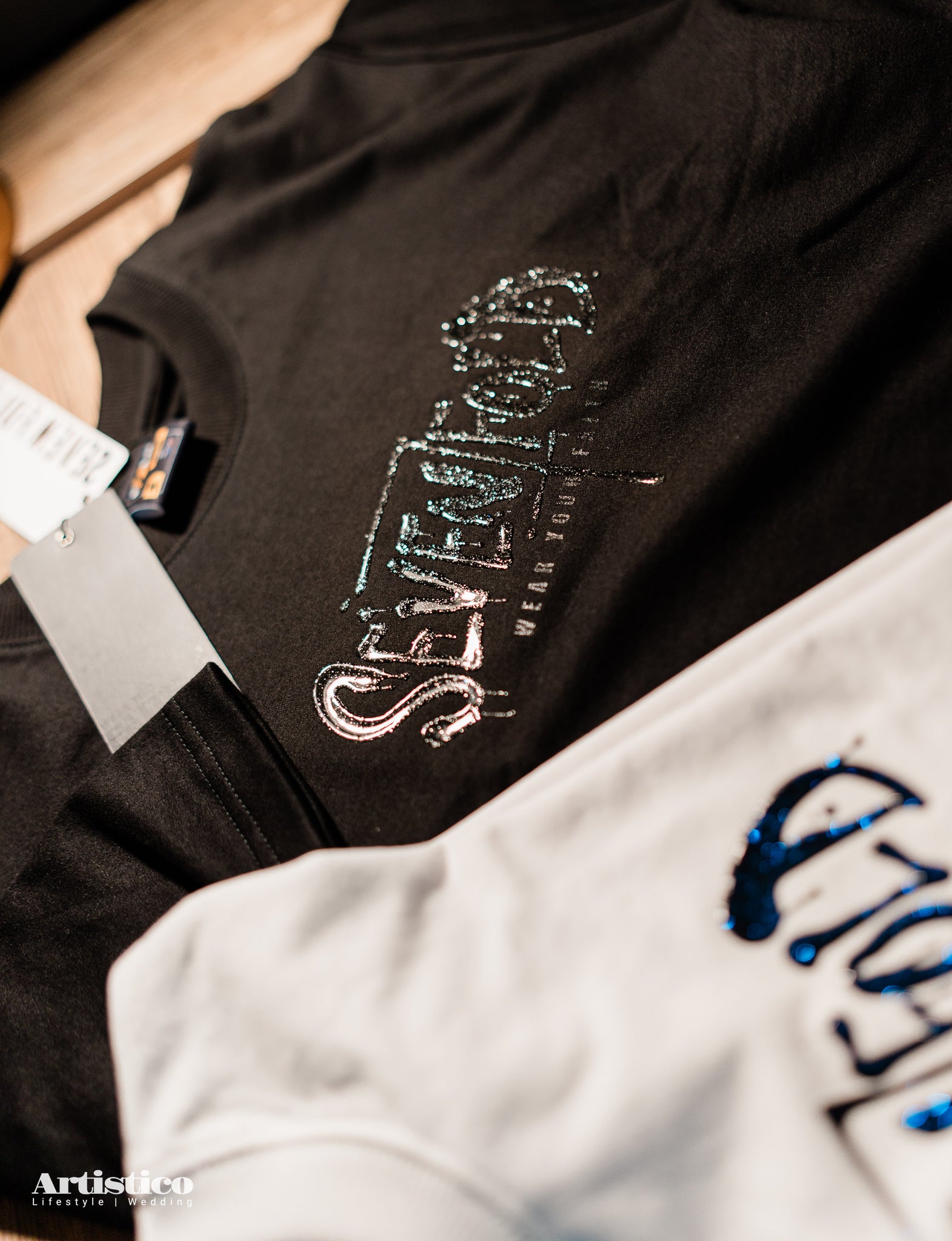 Seventh Line Essential Black Oversized Tee