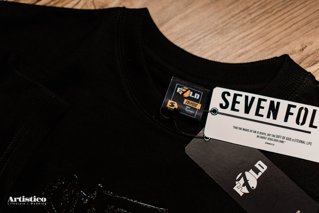 Seventh Line Essential Black Oversized Tee